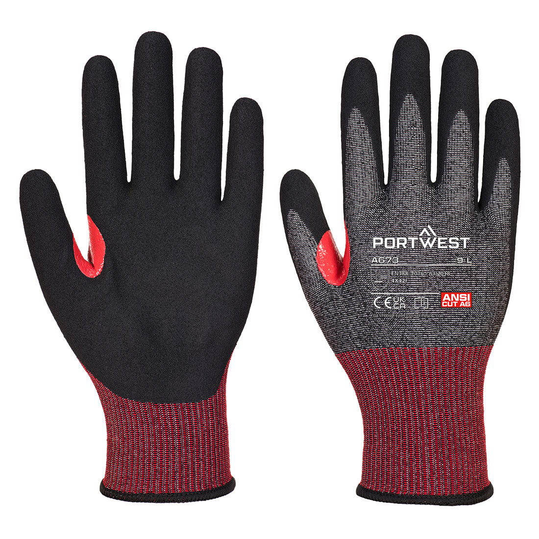 A673 - CS Cut F18 Nitrile Glove Black