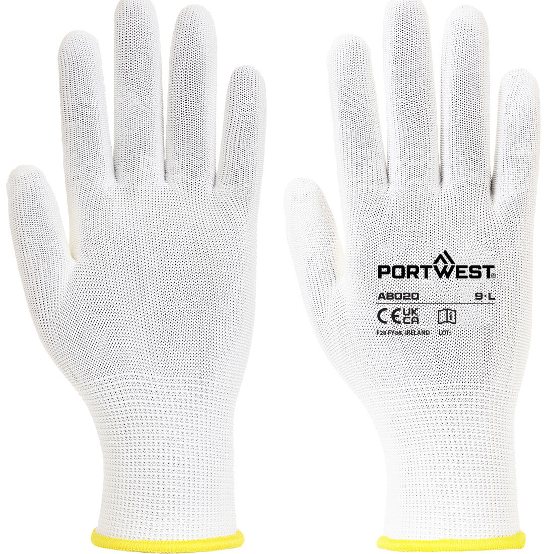 AB020 - Liner 13 Assembly Glove Full Box (360 Pairs) White