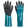 Chem 300 Nitrile Sandy Double Dipped Gauntlet Blue/Black