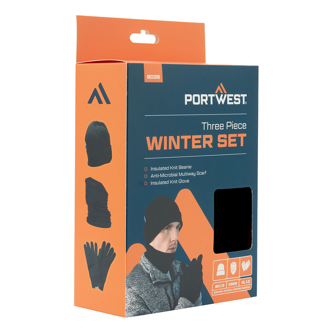 B035 - Winter Accessory Set (3pcs) - Black