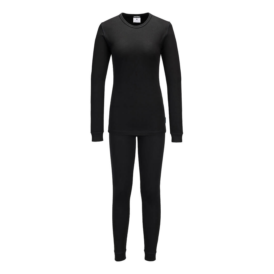 B128 - Womens Thermal Base Layer Set Black