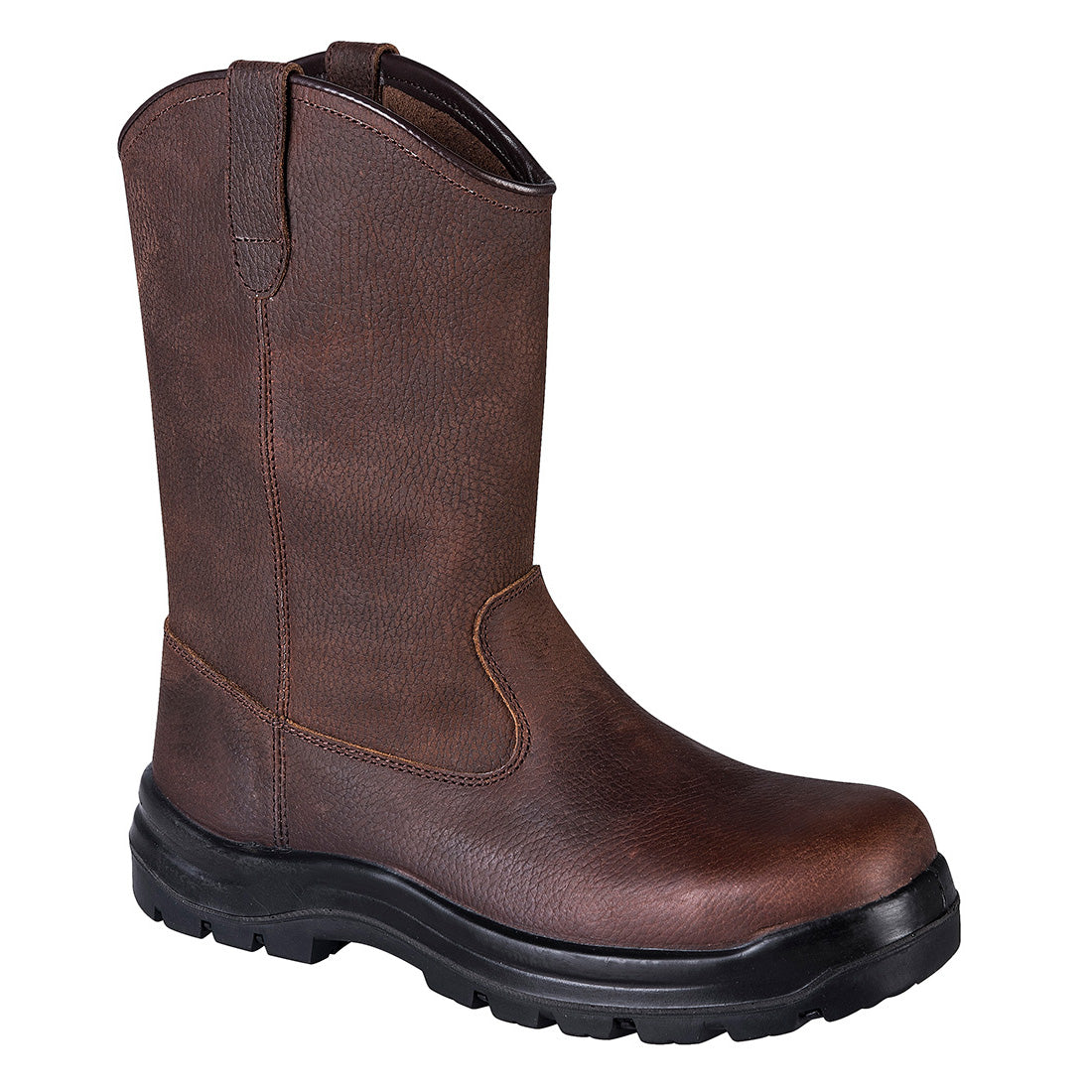 Composite Leather Rigger Boot S3S HRO FO SR Brown