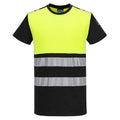 FR775 - PW3 Modaflame Knit Hi-Vis Class 1 FR Short Sleeve T-Shirt Yellow/Black