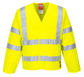 FR85 - Bizflame Hi-Vis FR Long Sleeve Vest Yellow