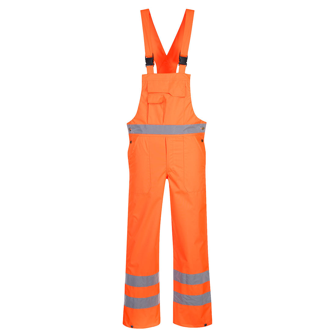 Hi-Vis Breathable Rain Bib and Brace Orange