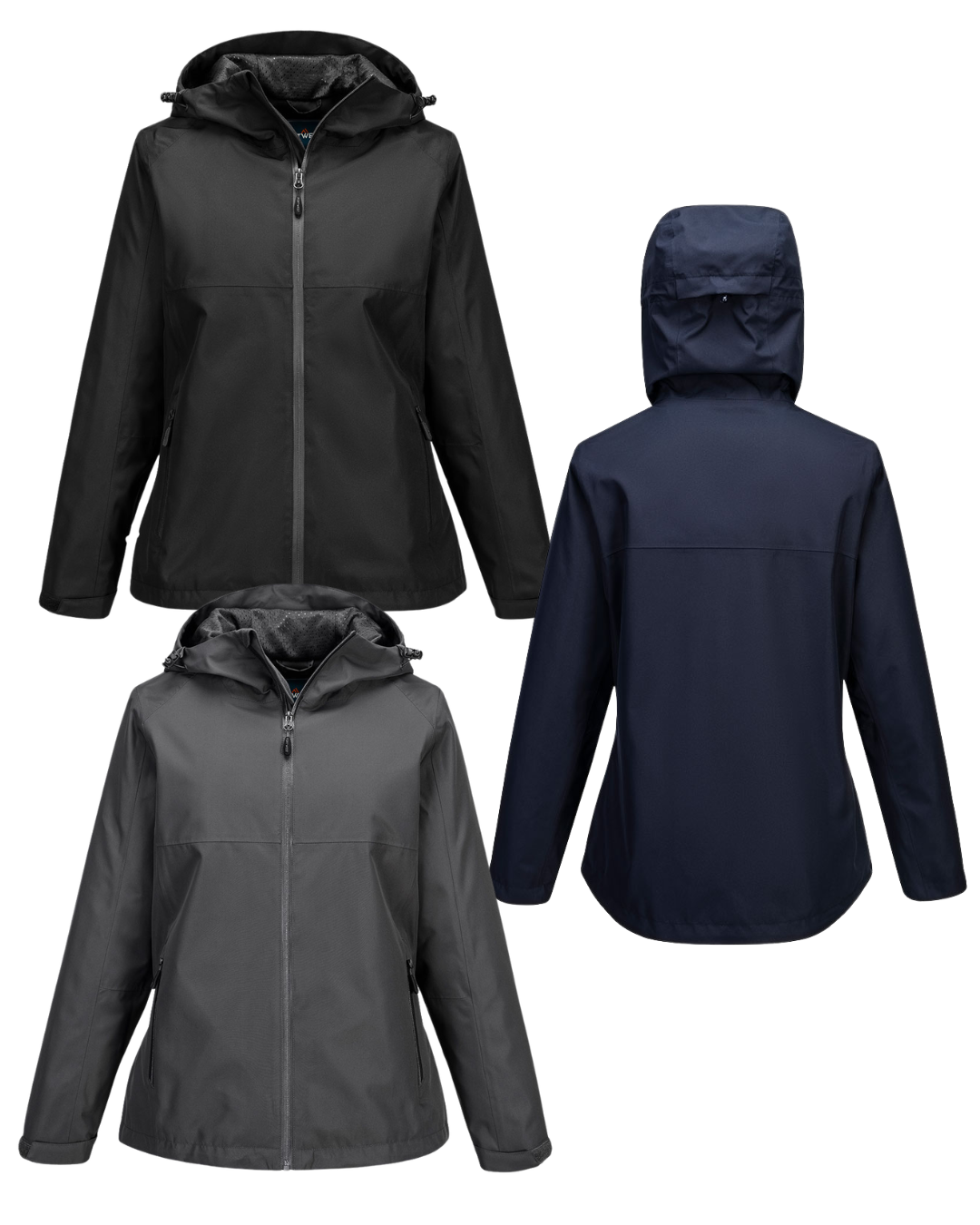 S614 - Professional Women's Rain Jacket Black
