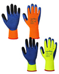 A185 - Cold 7 Latex Crinkle Finger Dipped Glove x12