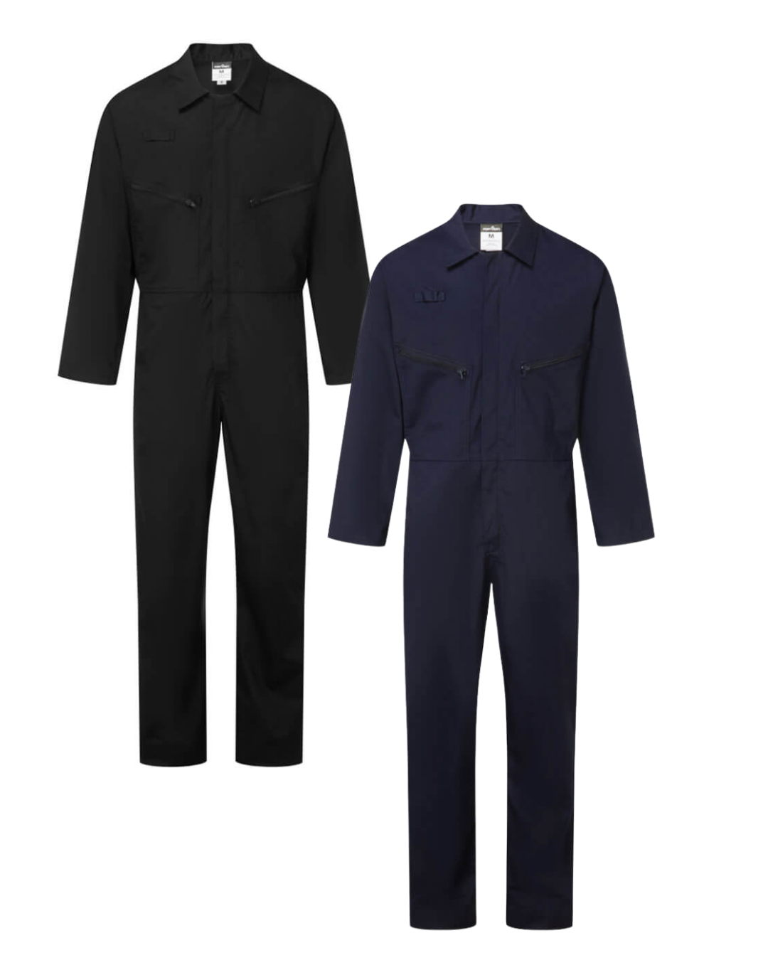 ES1 Essential Zip Boilersuit Black XS-6XL ES813