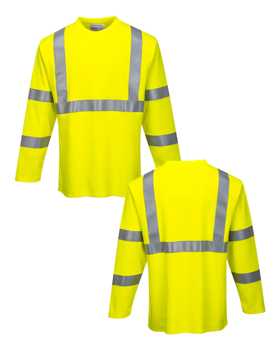 Modaflame Knit Hi-Vis FR Long Sleeve T-Shirt Yellow