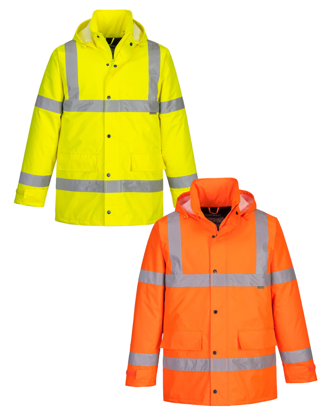 S460 - Hi-Vis Winter Traffic Jacket Yellow & Orange