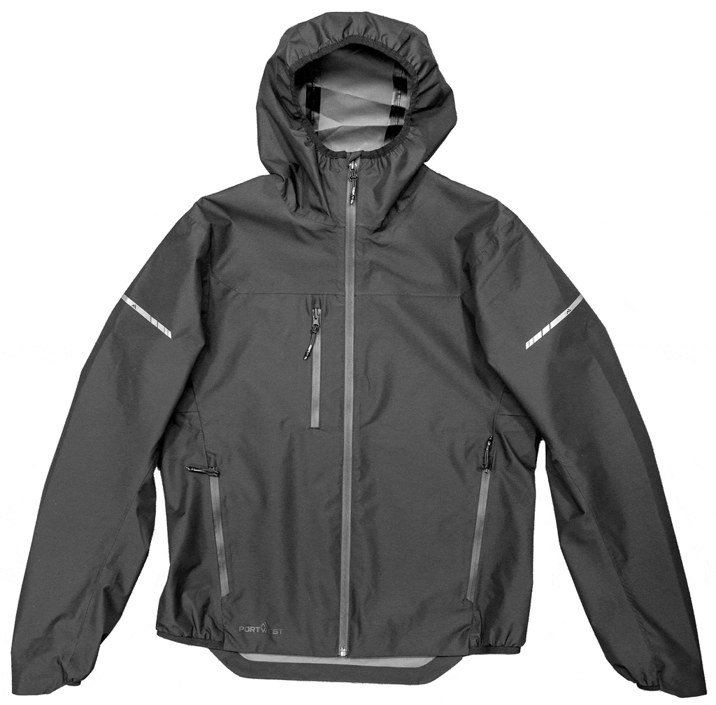 EV466 - EV4 Packable Waterproof Jacket Metal Grey & Black