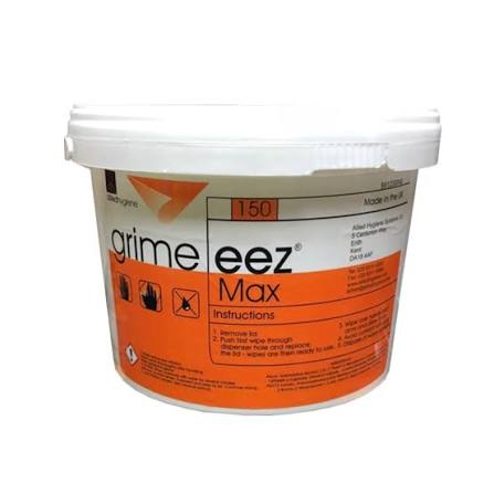 Grime Ezz Max 150 Industrial Cleaning Wipes Tub x4