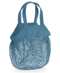 Organic Cotton Mini Mesh Grocery Bag - Blue
