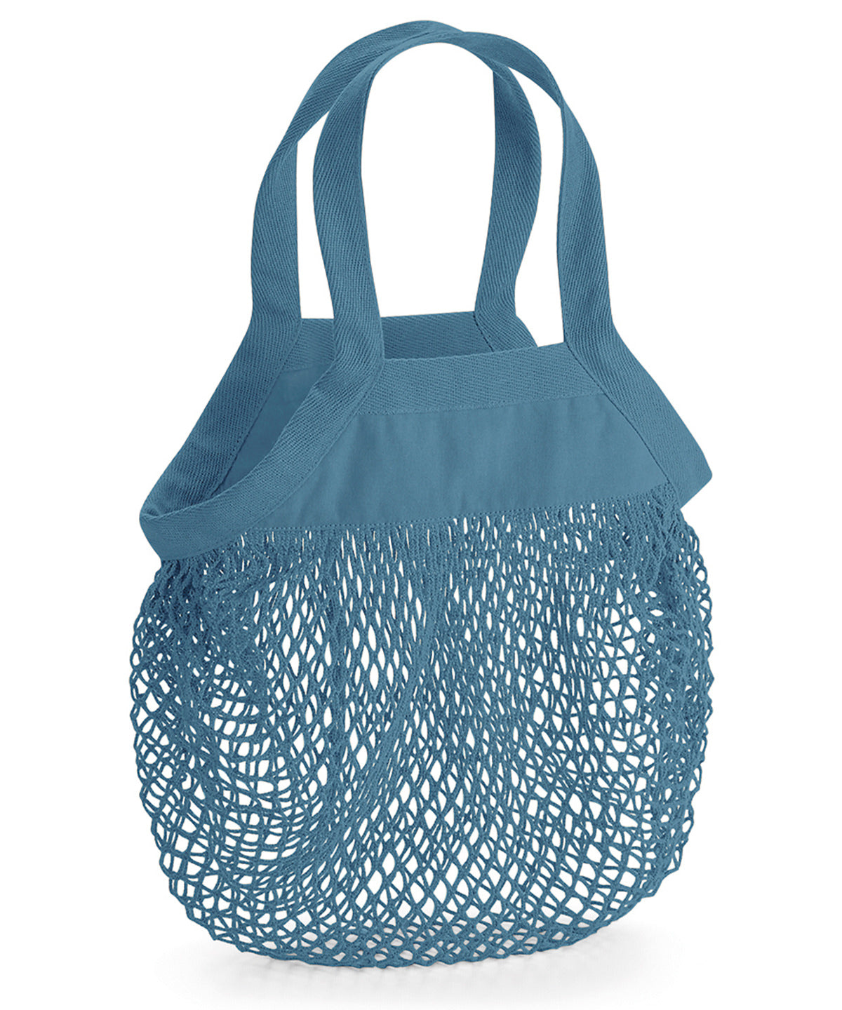 Organic Cotton Mini Mesh Grocery Bag - Blue